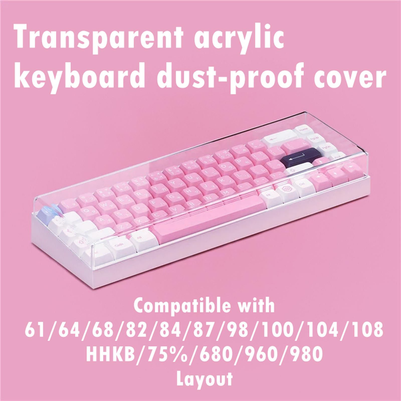 Gaming Accessories Aesthetic - 108 toetsen toetsenbord stofkap acryl transparant