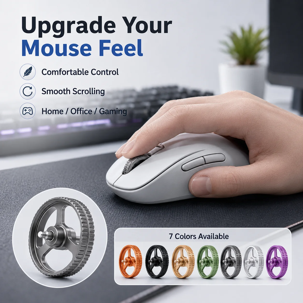 Logitech Mouse G Pro X Superlight - Vervangend scrollwiel van aluminiumlegering voor de
